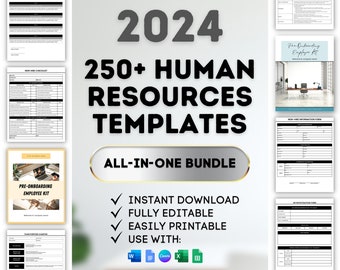 Human Resources Templates HR Forms Employee Onboarding Template HR Documents Employee Handbook New Employee Training HR Dashboard