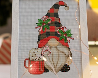 Cross stitch pattern - Christmas gnome