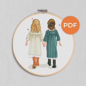 Cross stitch Friends, Sisters