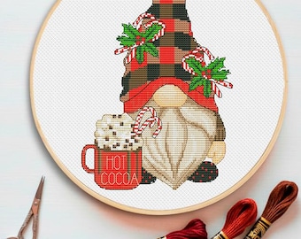 Cross stitch pattern - Christmas gnome