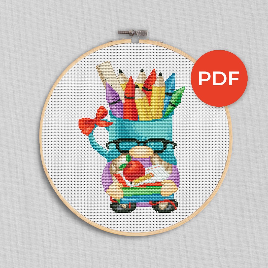 Teacher, Cross Stitch Pattern, Back to School, School Cross Stitch