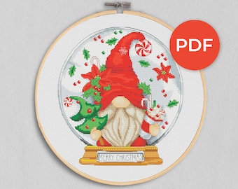 Christmas cross stitch, Cross stitch pattern, Modern cross stitch, Counted cross stitch
