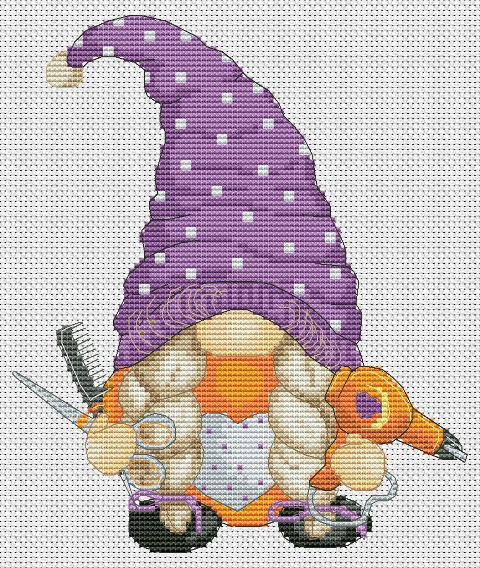 Hairdresser Girl Cross Stitch Pattern Hair Stylist Cross Etsy