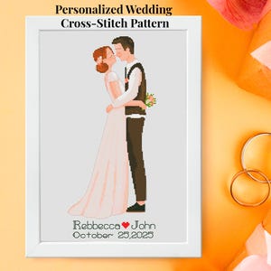 Personalized Wedding Cross-Stitch Pattern