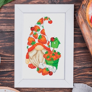 Embroidery gnome pattern