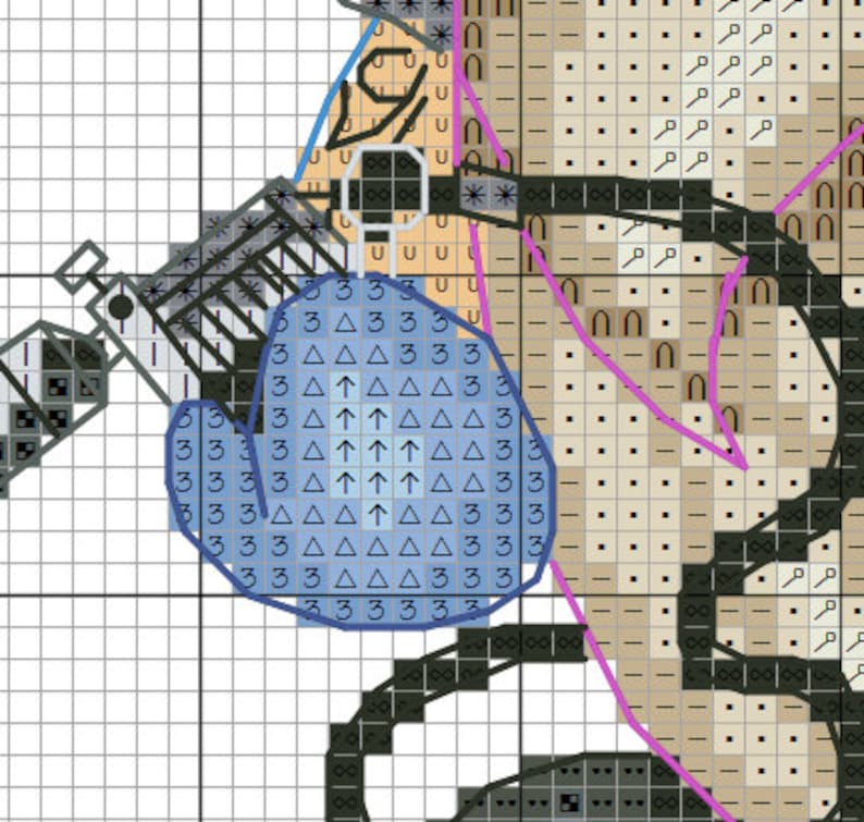 Tattoo Artist Cross Stitch Pattern Tattoo Cross Stitch Etsy