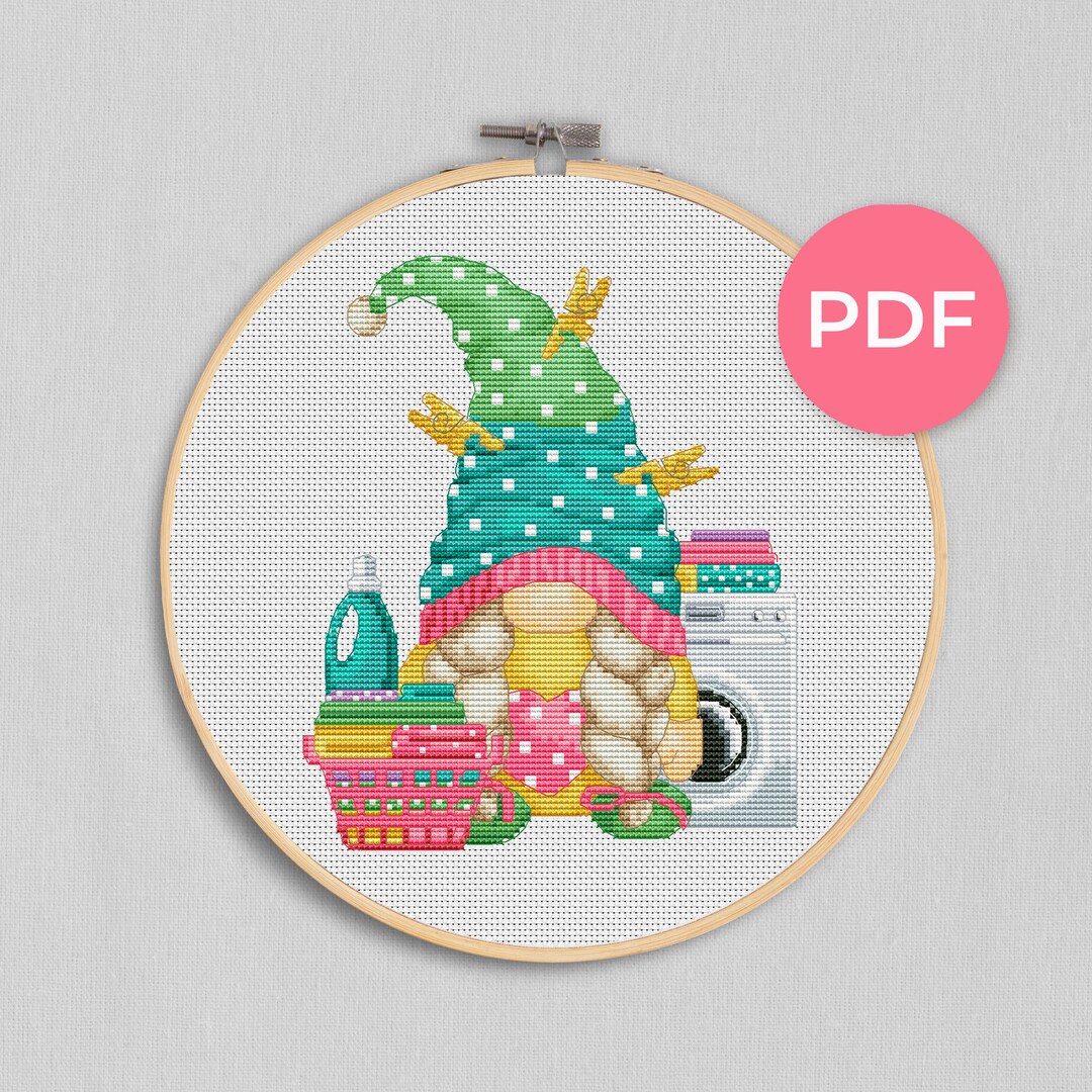 Homemaker, Cross Stitch Pattern, Craft Supplies, Housekeeper Cross