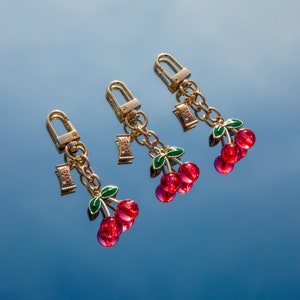 Cherry Charm Keychain Aesthetic Y2K Bag Charm 90s Nostalgia Purse Clip Fruit Charms Cutecore Pinterest Girl Preppy Vibes Cherry Love Summer