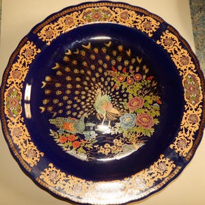 Original Taous plate 1976 in Chinese porcelain