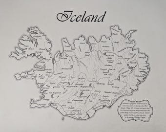 Personalized Map for Wedding Gift or Anniversary Gift | Commission Art | Unique Gift for Newly Weds or Anniversary