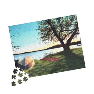 Puzzle, St. Criox River, Minnesota,  | Artwork Jigsaw Puzzle, Adult Puzzle, Kids Puzzle | Unique Puzzle Holiday Gift Idea