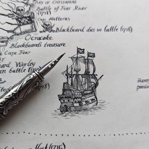 Hand Drawn Pirates of the Caribbean Map • Fine Art Map Print - Etsy