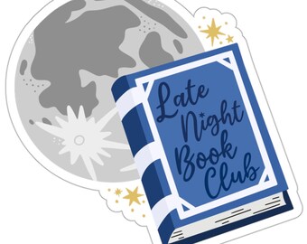 Late Night Book Club | Bookish Vinyl Kindle Sticker