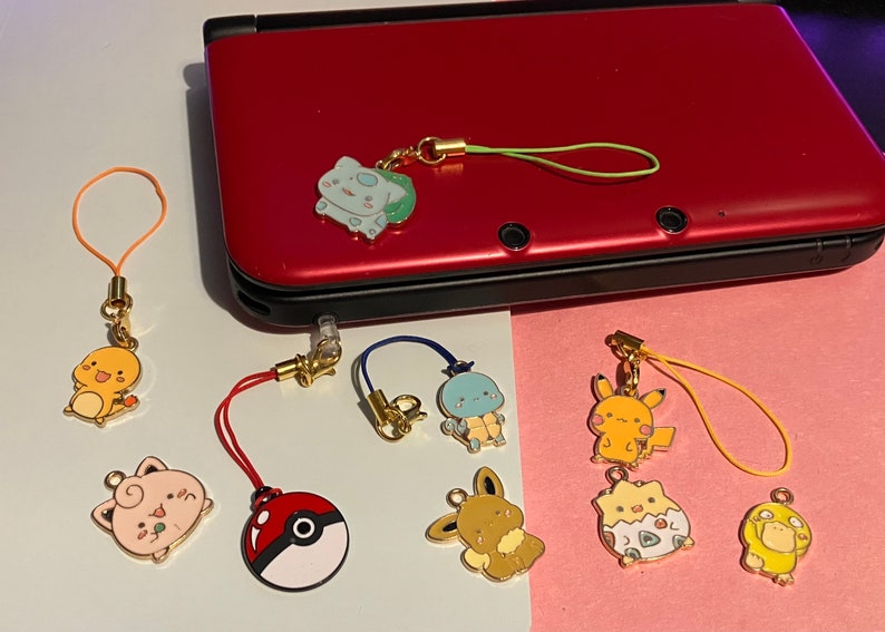 Pokemon Charms Cute Pokemon Keyrings or Phone Charms With Etsy UK