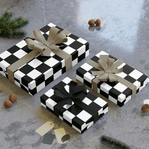 Checkered Gift Wrap, Racing Gifts, Presents For Racers, Christmas Giftwrap, Birthday, Race Mom
