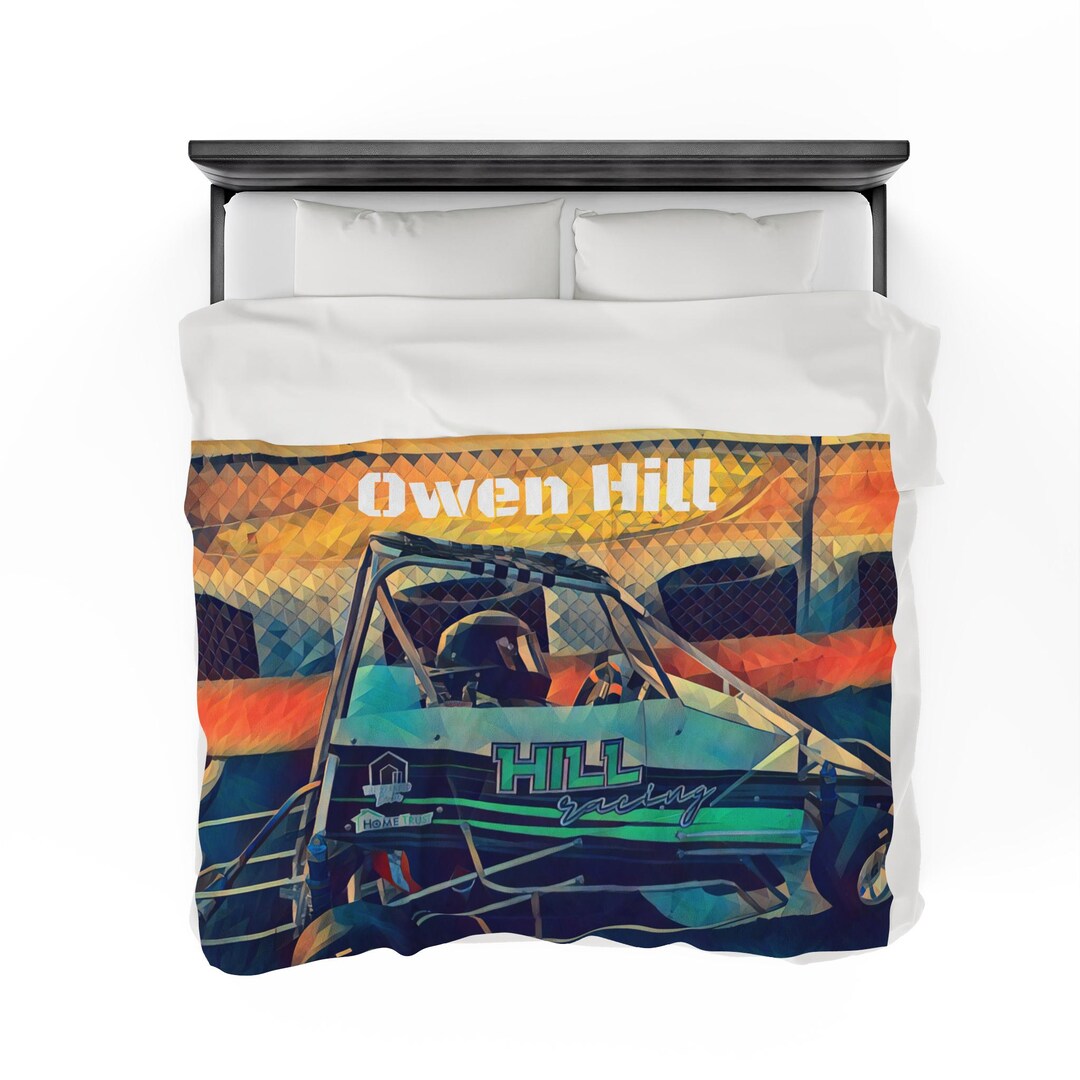 Personalized Drag Racing Blanket