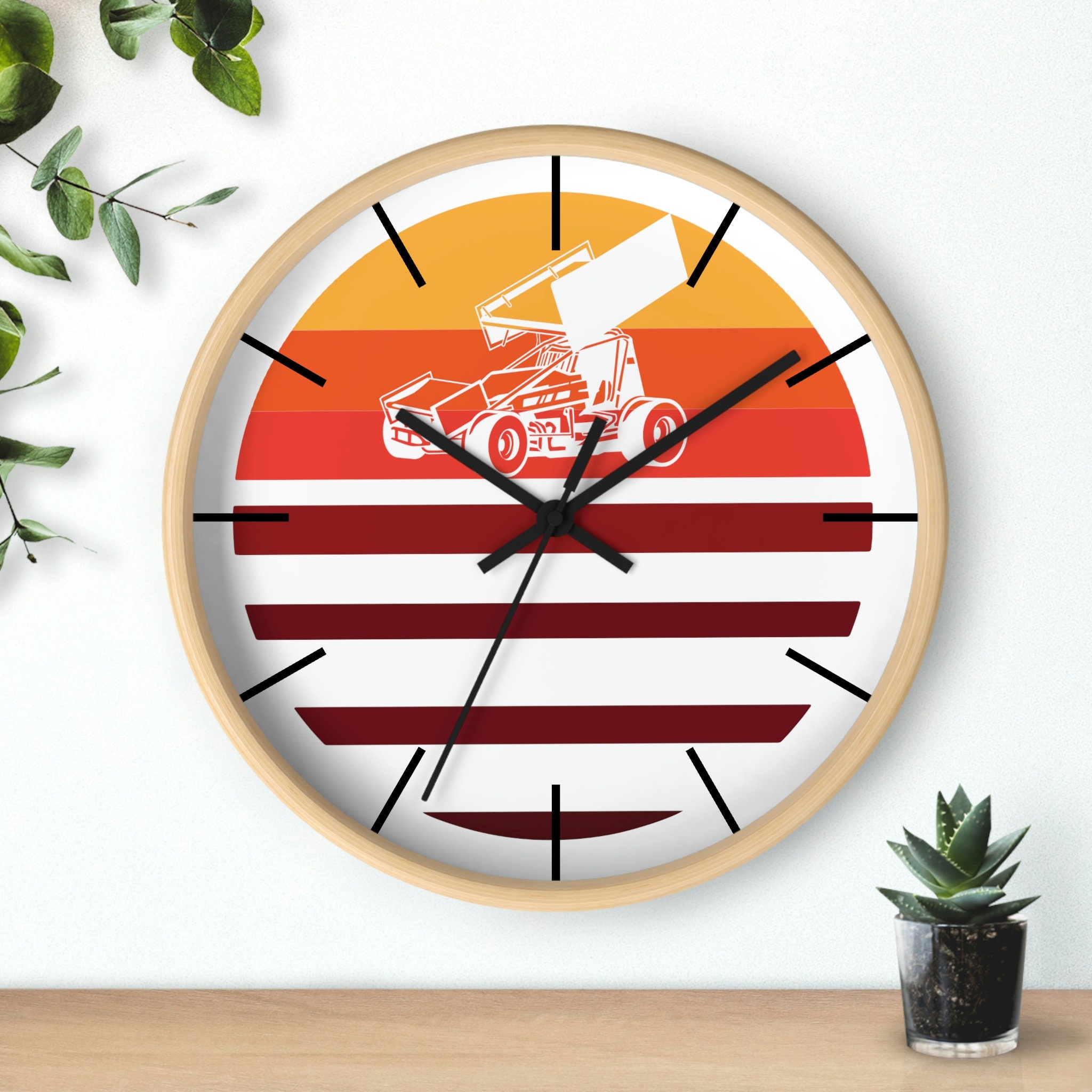 Sprint Car Wall Clock, Race Cars, Racing Office Decor, Home, Garage ...