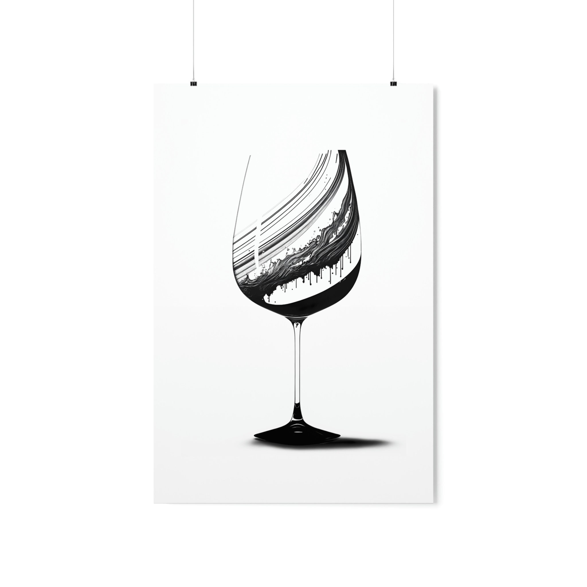 Adigun Framed Canvas Abstract Wine Glasses Wall Art Decor Painting, Decoration for Reastant, Bar, Living Room, Bedroom Decor-Ready to Hang on Canvas P