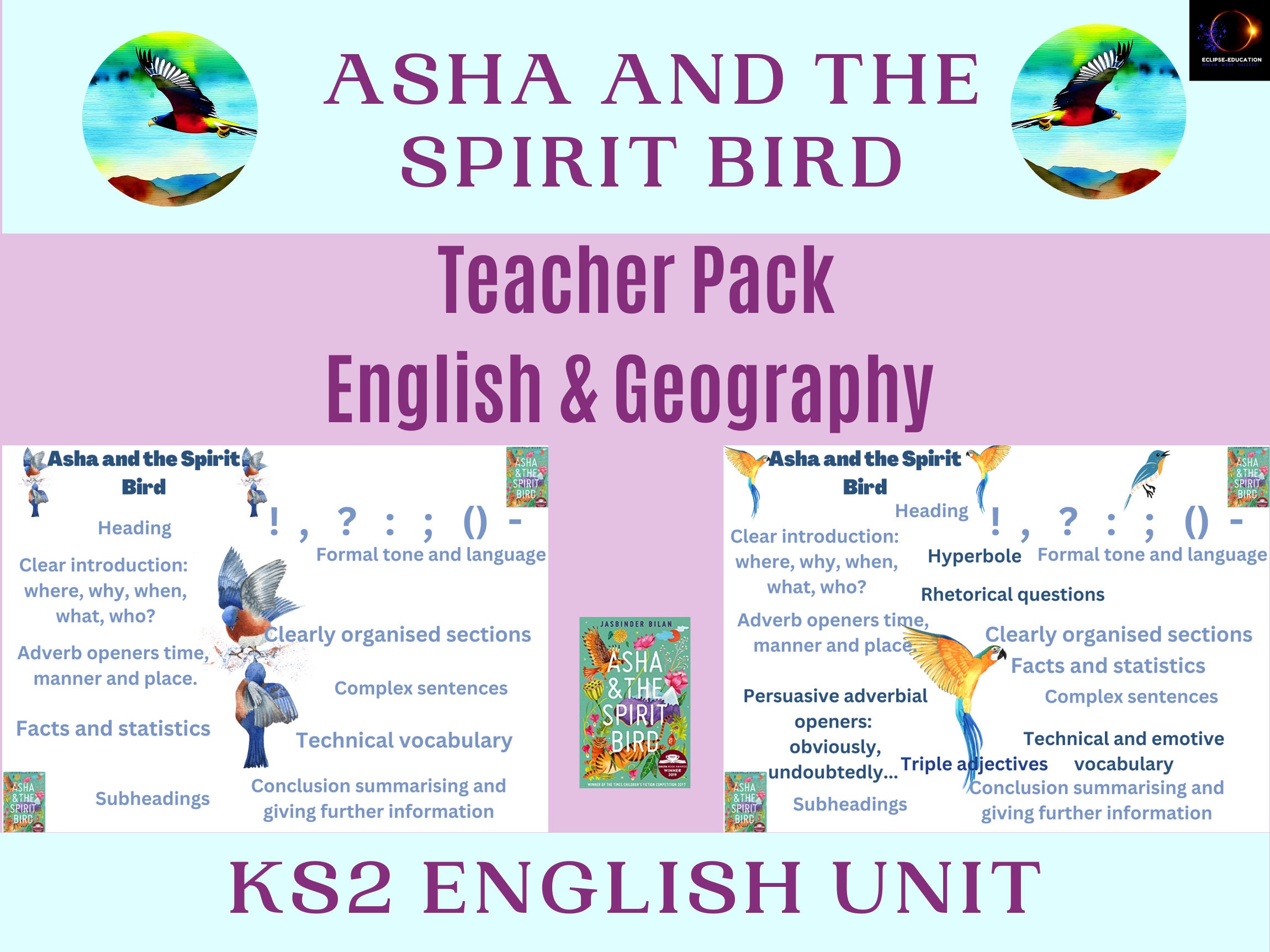 Complete Teaching Unit: 'asha and the Spirit Bird' - Engaging English ...