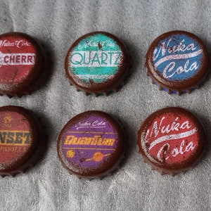 Fallout Nuka Cola Bottle Caps Handmade Prop Cosplay Rusted Style Fallout 1 3 4 76 *Old Caps* x10 Set