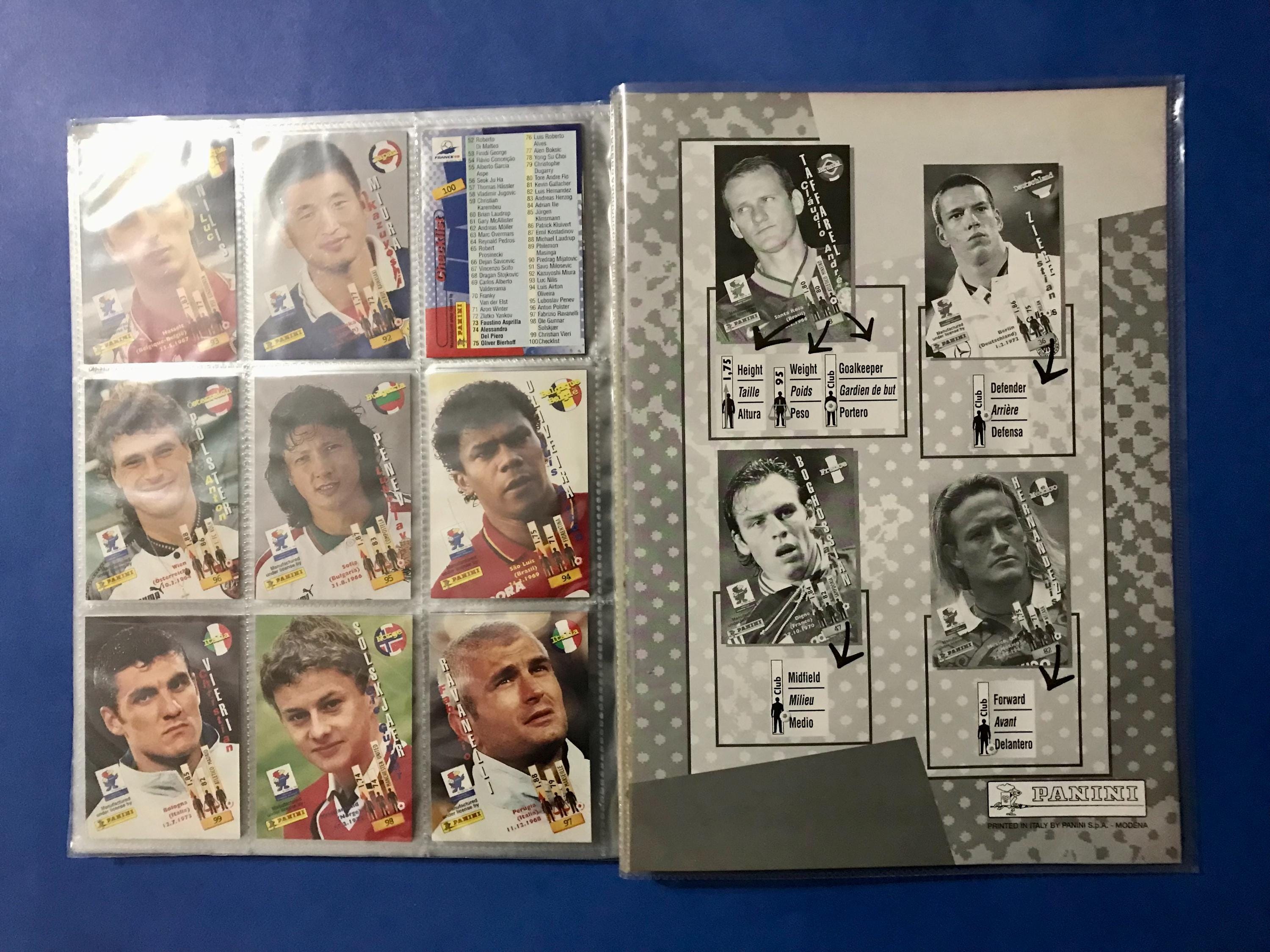 PANINI France 98 Trading Cards Bundle: International and Japanese