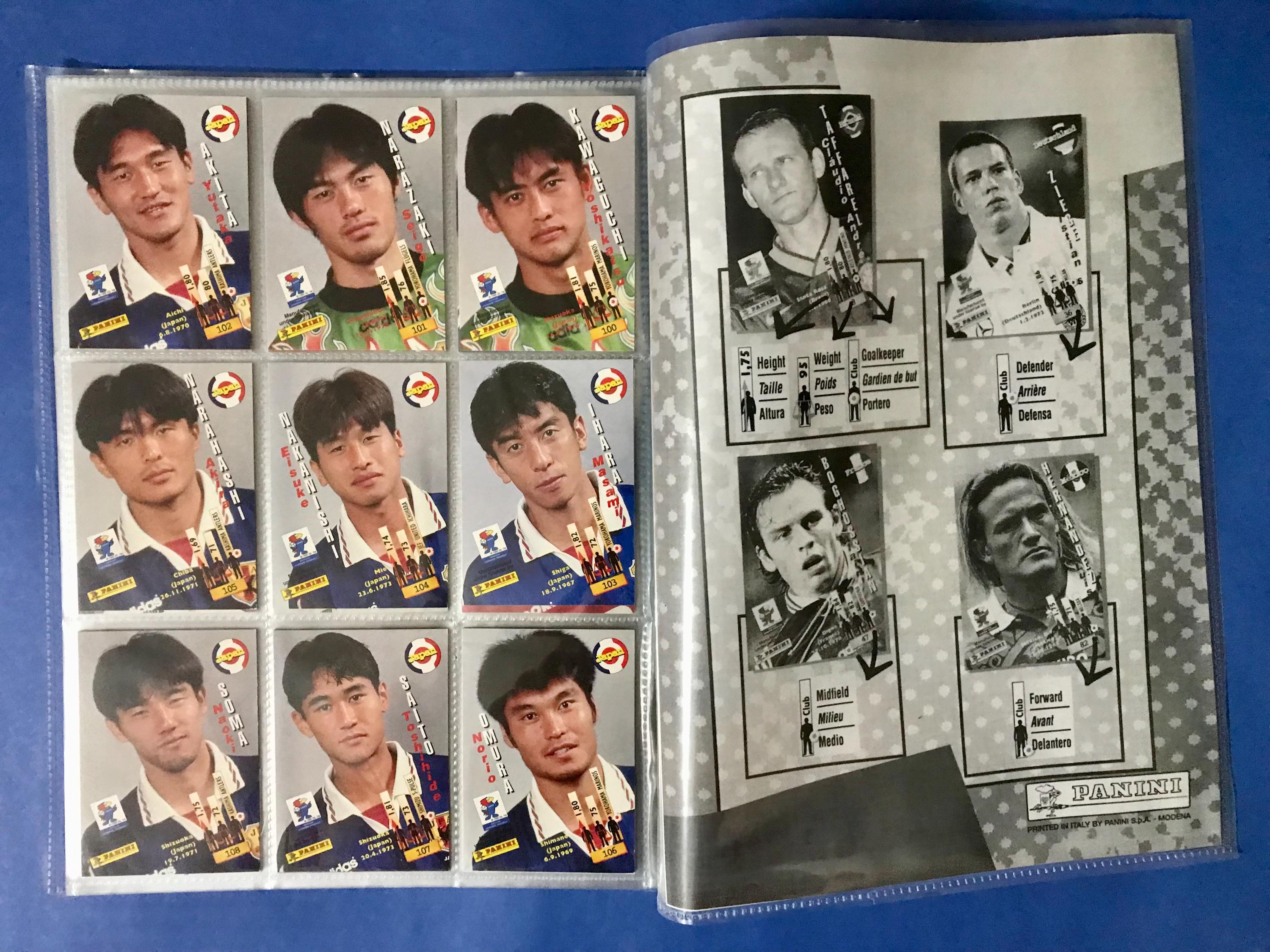 PANINI France 98 Trading Cards Bundle: International and Japanese