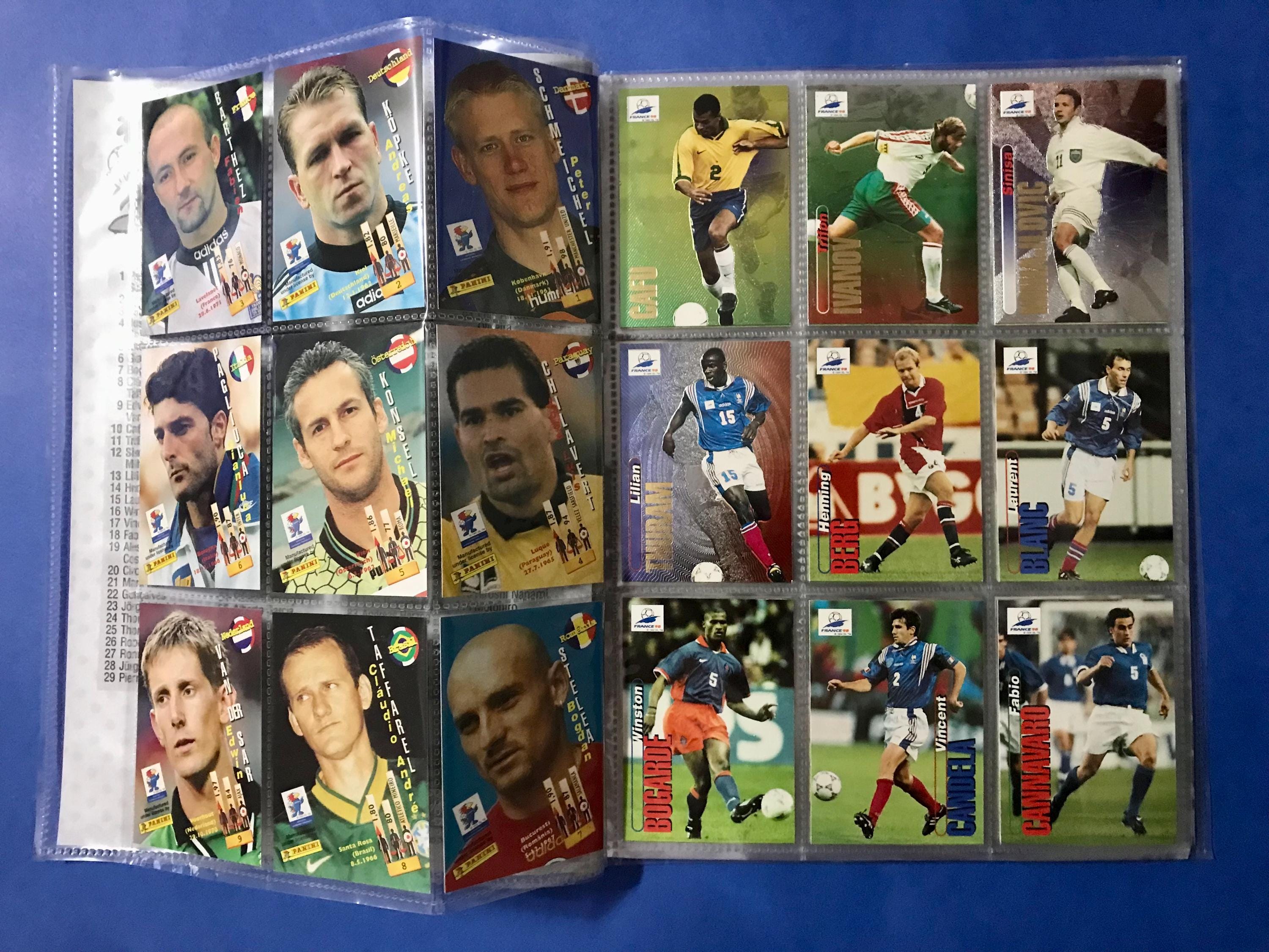 PANINI France 98 Trading Cards Bundle: International and Japanese