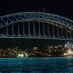 Vivid Sydney, Harbour Bridge, Iconic Landmarks on Large Canvas Wall Art Prints for Home and Office Décor