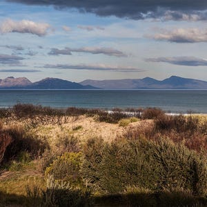 Tasmania Coastal Print: Dolphin Sands Beach, Freycinet Seascape