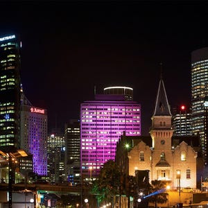 Vivid Sydney Lights, The Rocks, Iconic Landmarks, Large Wall Art Prints for Home and Office Décor