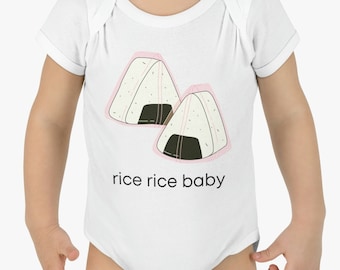 Rice Rice Baby Infant Baby Rib Bodysuit, Rice Rice Baby Bodysuit, Rice Baby Bodysuit, Nigiri Baby Bodysuit, Sushi Baby Bodysuit