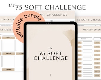 EDITABLE 75 Soft Challenge Tracker Bundle - Etsy