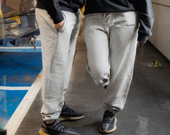 Light Grey Greatness Joggers - Loose Fit