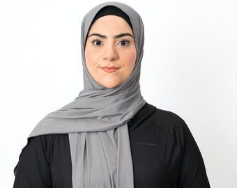 Active / Swimming Hijab - Essential Charcoal