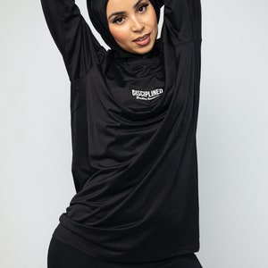 Modest Activewear Top Effortless Black image 3