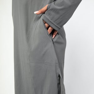 Modest Activewear/Swimwear Hoodie Essential Charcoal image 4