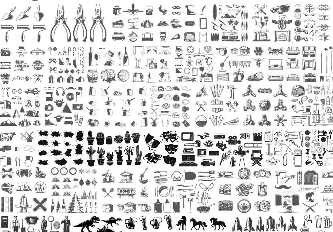 Svg Bundle - Set Svg Design Bundle - SVG Cdr PNG Ai Files for Cutting ...