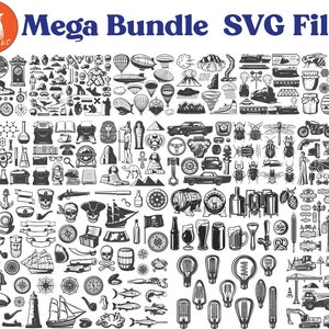 Svg File - Set Svg Design Bundle - SVG Cdr PNG Ai Files For Cutting Machines - Mega Pack Laser Wall Art hd Cricut Vector SVG Bundle 193