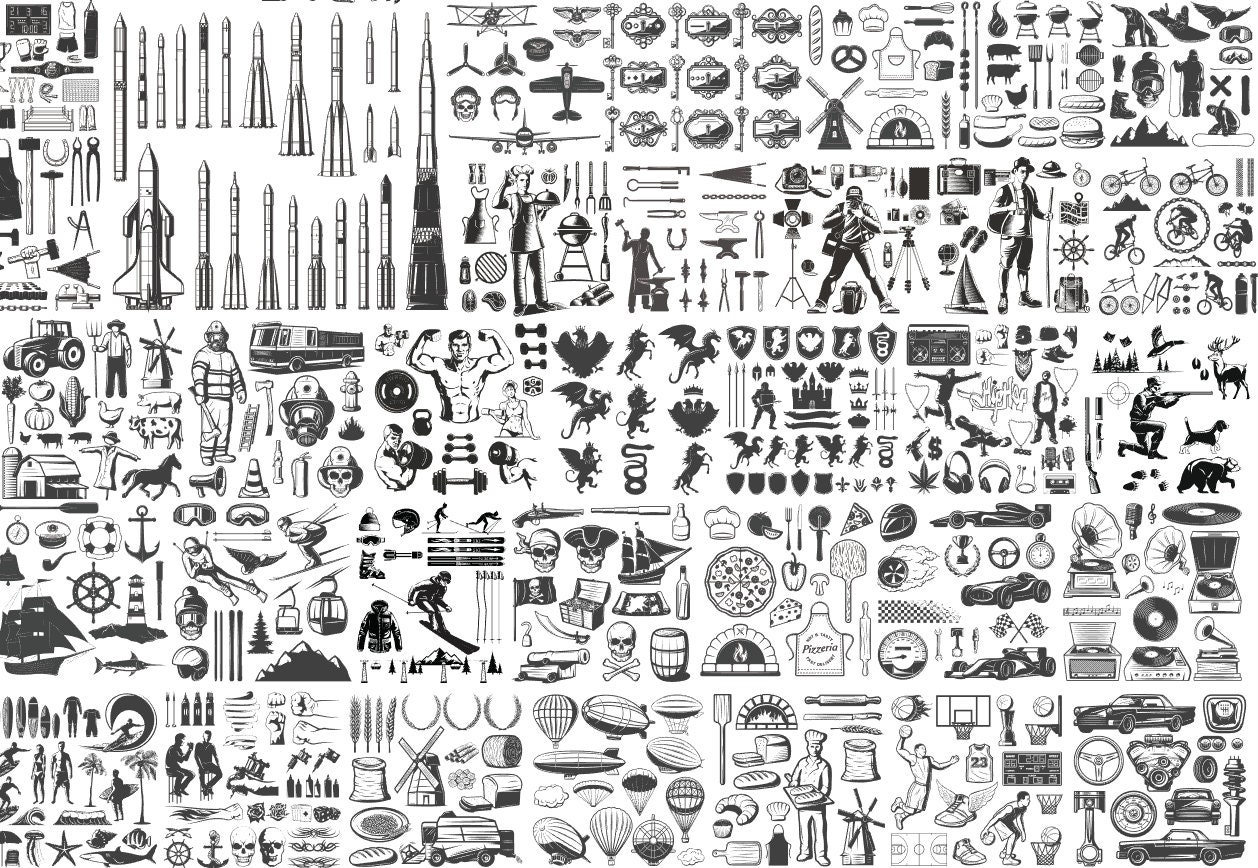  Svg Cut Files for Cricut, Mega Svg Bundle, Silhouette, Instant Download 