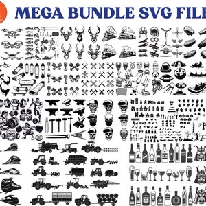 Svg Bundle - Set Svg Design Bundle - SVG Cdr PNG Ai Files For Cutting Machines - For Cricut - Digital Files - Vector Clip Art 195
