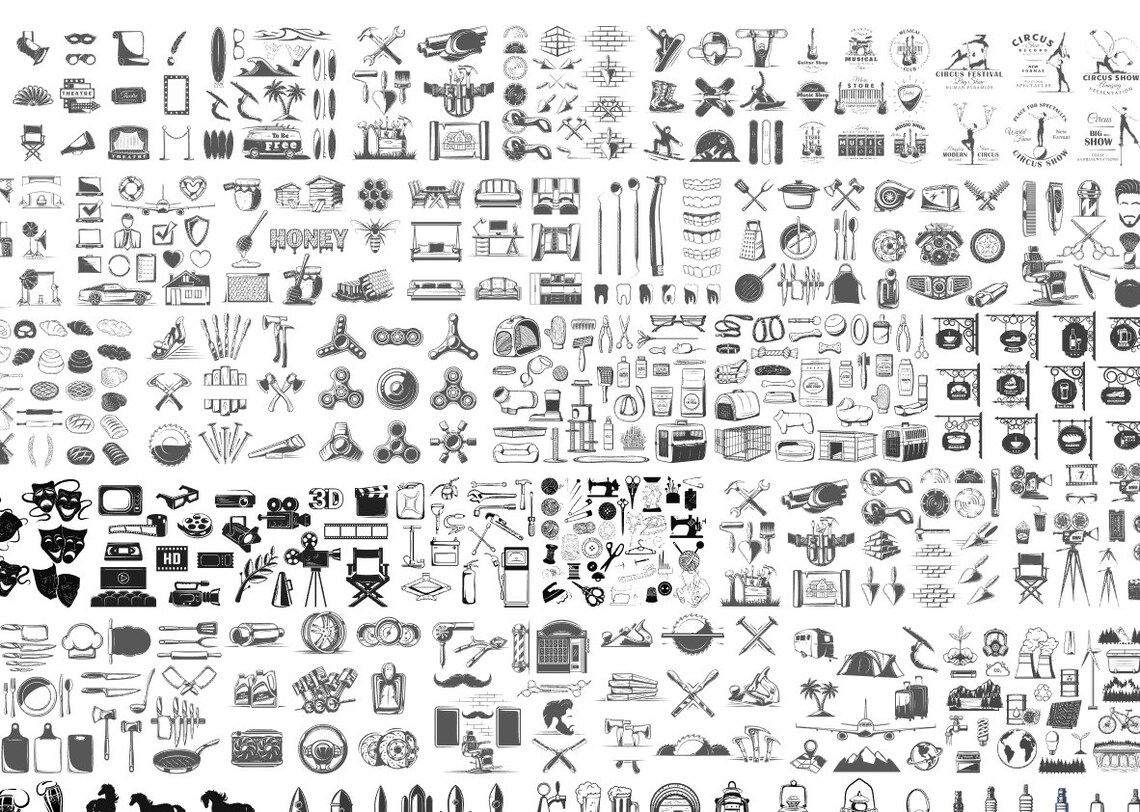 Svg Bundle - Set Svg Design Bundle - SVG Cdr PNG Ai Files for Cutting ...