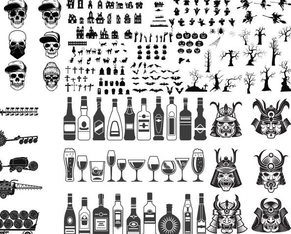 Svg Bundle - Set Svg Design Bundle - SVG Cdr PNG Ai Files for Cutting ...