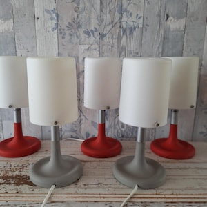 Ikea B0010 table lamps gray or red
