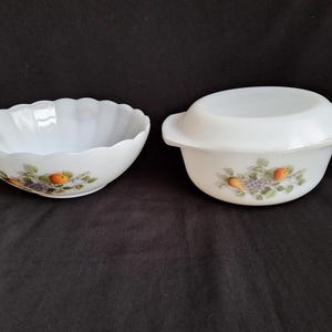 Arcopal Salatschüssel und Auflaufform, Modell Fruits de France