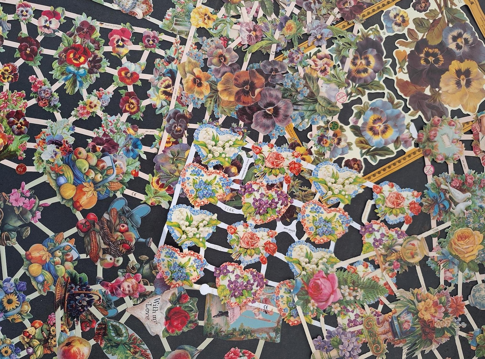 glanzbilder Bloemen NEW old stock!