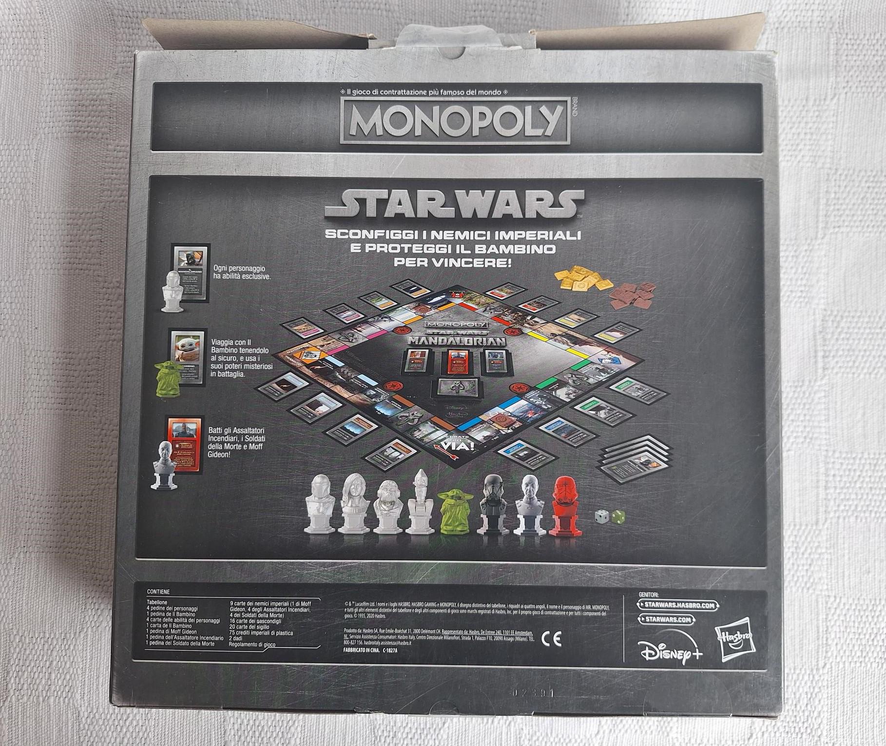 Monopoly Star Wars The Mandalorian - Jeu De Société Hasbro Version Italienne