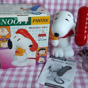 Peanuts Snoopy Phone With Piggy Bank From ACL - Etsy