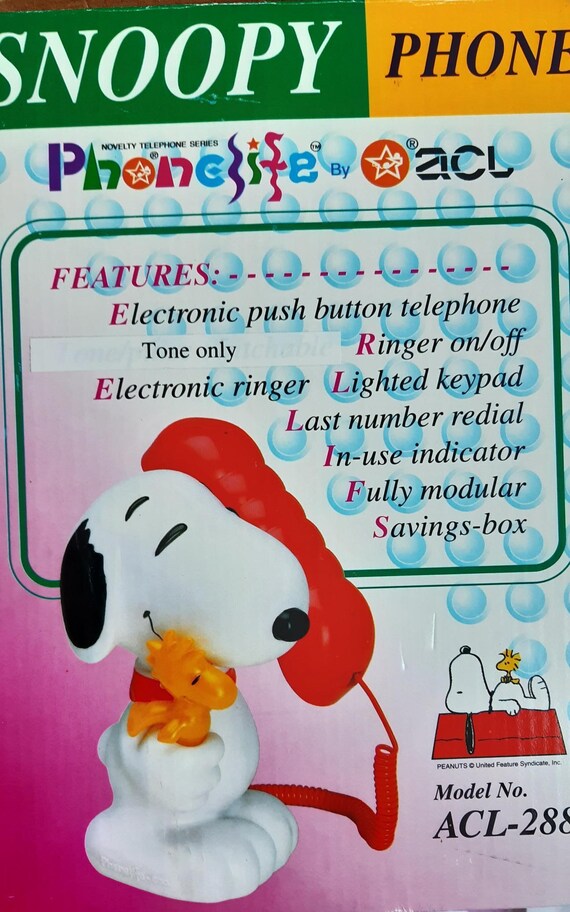 Peanuts Snoopy Phone With Money Box From ACL - Etsy