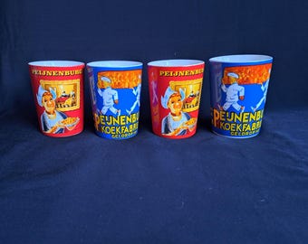 4 Peijnenburg breakfast cake mugs / cups