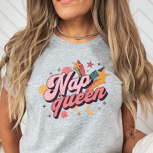 Nickerchen Königin Shirt, Pyjama Nickerchen Shirt, Geschenk für Nickerchen, ich liebe Nickerchen, Shirt für Nickerchen, lustiges faules Geschenk TShirt, Rest Shirt, Relax Tee